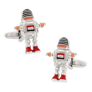 Robot Quirky Cufflink for Wedding, Groomsmen, Formal Event, Gift, Party